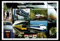 Madagaskar / Mini arkusz ( Kolejnictwo ) czysty / 1999 r.