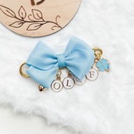 Personalizowana agrafka do wózka z imieniem 3-4 litery kokardka kolory