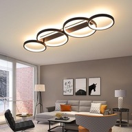 Dekoracyjna Lampa Sufitowa LED 48W Pierścienie Pilot App 3000–6500K