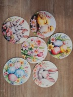 Podkładki drewniane pod kubki,Wielkanoc