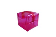 Różowa kosmetyczka przeźroczysta PCV - wodoodporna