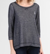 Dreimaster sweter z odkrytymi plecami XS 34 3/4 rękaw, modny cut out