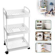 PÓŁKA KUCHENNA ŁAZIENKOWY 3 PÓŁKI REGAŁ MOBILNA WÓZEK SZAFKA NA KÓŁKACH