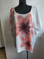 BLUZKA OVERSIZE SZYFON CEKINY ROZM. 48-52