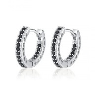 Kolczyki s35 Platerowane Platyną CZ / Spinel – Franko