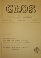 GŁOS nr 1/34, niezależny miesięcznik 1981