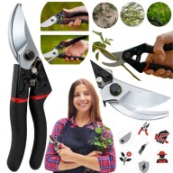 SEKATOR OGRODOWY RĘCZNY NOŻYCE DO KRZEWÓW GAŁĘZI KWIATÓW OSTRE OSTRZE STAL