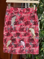 M White Stuff spódnica sportowa rośliny ptaki rozmiar S