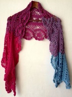 Szal etola cieniowana szydełkowa Rozmiar uniwersalny