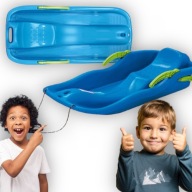 SANKI BOBSLEJE Z HAMULCAMI OPARCIEM PLASTIKOWE ŚLIZG ZJAZDOWY DLA DZIECI