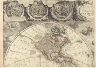 ŚWIAT - CZĘŚĆ PÓŁNOCNO-ZACHODNIA - MAPA - FRANCJA 1708 ROK