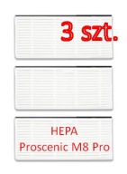 [3 szt] Filtr HEPA robota sprzątającego odkurzacza Proscenic M8 Pro ZESTAW