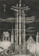 RYSZARD STRYJEC akwaforta Dla Aliny Reprodukcja