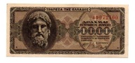 Grecja.Grecki banknot 500.000 drachm 1944