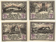 Banknoty zastepcze miasta - STETTIN - Szczecin - 4 x 50 Pfennig