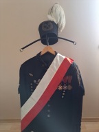 Mundur gorniczy z odznaczeniami+czako