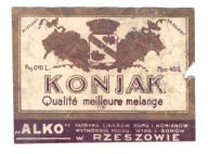 ALKO RZESZÓW Konjak lata 30e