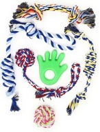 Zabawki dla psa ze sznurka kolorowe Gryzak Zestaw 6szt