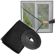 MOSKITIERA SIATKA NA OKNO MOCNA SOLIDNA OKIENNA MUCHY OWADY 150x130 + RZEP