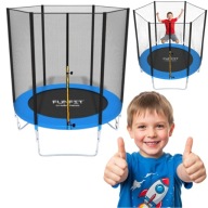 TRAMPOLINA DLA DZIECI OGRODOWA DO SKAKANIA FUNFIT 6FT 183 CM