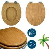 DESKA WC WOLNOOPADAJĄCA BAMBOO AWD INTERIOR UNIWERSALNA MDF TOALETOWA KLAPA