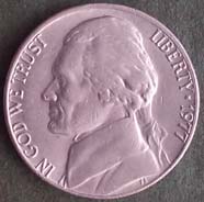 5 centów - 1977 USA - Thomas Jefferson