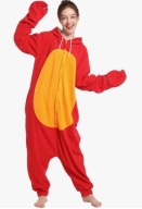 Kigurumi Krab Piżama Onesie Kombinezon Polar S Czerwony