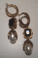 WYTWORNE KOLCZYKI PERŁY I MARKAZYTY