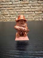 Figurka dekoracyjna Dziadek Rybak | Druk 3D | Styl vintage | Prezent