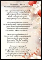 A2 PLAKAT WIERSZ POEZJA MARIA PAWLIKOWSKA - JASNORZEWSKA ROZMOWA Z SERCEM