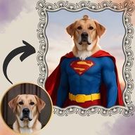 Personalizowany PORTRET twojego psa kota pupila SUPER PREZENT plik cyfrowy