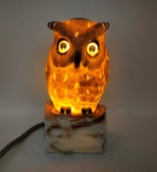 Sowa puchacz Lampka nocna - lata 50-te XX w śliczna kolekcjonerska