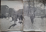 Kamienna Góra – dwie duże fotografie uliczne, lata 50–60, oryginał 30×40 cm