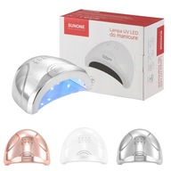 PROFESJONALNA LAMPA WYSOKA MOC SZYBKA SREBRNA HYBRYDA/ŻEL TIMER UV/LED