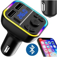 TRANSMITER BLUETOOTH SAMOCHODOWY FM USB 3.1A USB-C LED ŁADOWARKA MP3