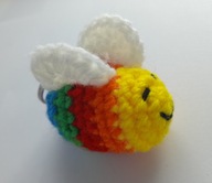 breloczek pszczółka szydełko handmade amigurumi