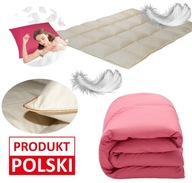 KOŁDRA PUCHOWA 160x200 1,5kg PUCH+PIERZE LEKKA PRODUCENT 2KOLORY CAŁOROCZNA