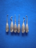 Dźwignie stomatologiczne - zestaw 6 szt