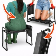 KRZESŁO OGRODOWE TABORET OGRODOWY KLĘCZNIK SKŁADANY 3W1 DO OGRODU IDEALNY