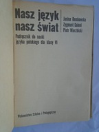 PODRĘCZNIK NASZ JĘZYK ŚWIAT DEMBOWSKA klasa 6 + JĘZYK POLSKI FRYDRYCHOWSKA