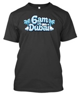 6AM IN DUBAI – KOSZULKA MĘSKA T-SHIRT BAWEŁNIANA T-SHIRT B&C E190 CZARNA