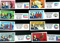 ZESTAW ZNACZKOW GWINEA ROWNIKOWA HISTORIA POCZTY Sir Rowland Hill (K