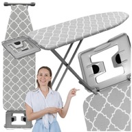 PROFESJONALNA DESKA DO PRASOWANIA BAWEŁNIANY POKROWIEC + PÓŁKA NA ŻELAZKO