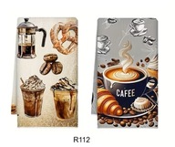 Ręcznik do rąk ścierka kuchenna zestaw 2 szt. kawa coffee filiżanka R112