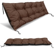 Poduszka ogrodowa 120x40 cm | na Ławkę Palety Wodoodporna Brązowa