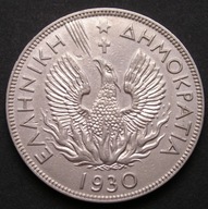 Grecja 5 drachm 1930 - Feniks