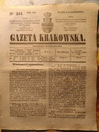 Gazeta Krakowska 1840 Kraków Prądnik Biały