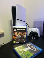 Konsola SONY PlayStation 5 Slim + dwa pady + dwie gry + ładowarka do padów