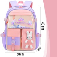 Plecak szkolny tornister różowy dziewczynka 1-3 klasa duży lekki regulowany