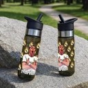 Bidon wodę prezent do szkoły metalowy szczelny, na rower, nowy czytaj opis